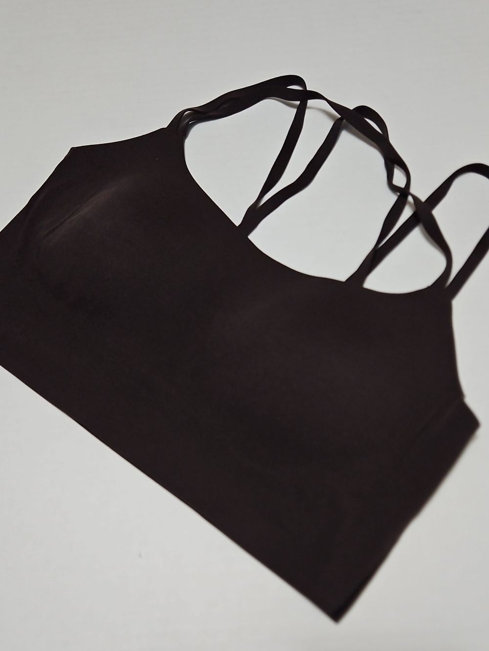 Aerie Offline Seamless Strappy Bralette - Dark Brown Size L